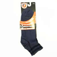Black Wrightsock Double Layer Ankle Length Sock